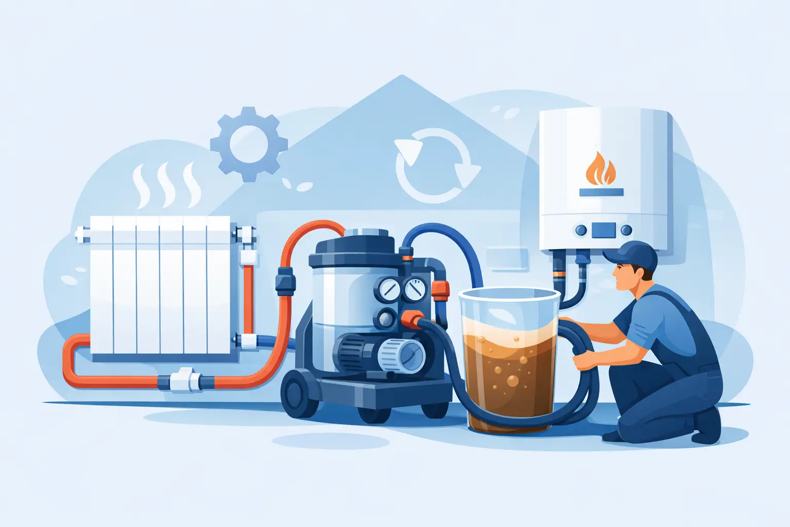 Power Flushing Central Heating System Guide